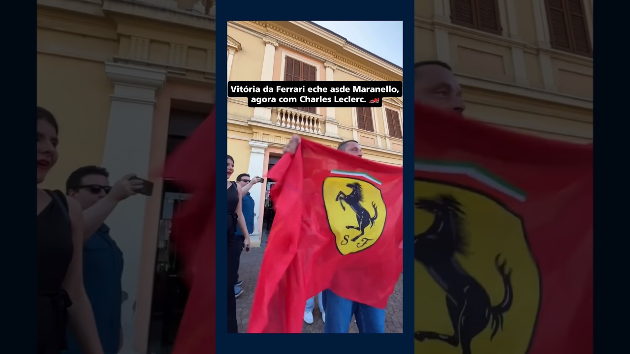 A comemoração dos Tifosi após a vitória 250 da Ferrari #Tifosi #Ferrari #F1