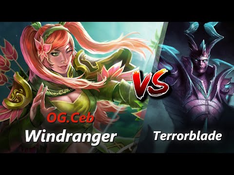 Ceb offlane Windranger vs Terrorblade/Silencer | First 10 minutes