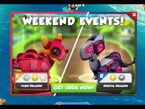 #DML [Weekend Event] Yarn Dragon and Digital Dragon - Dragon Mania Legends