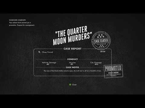 Walkthrough: L.A. Noire 100% - The Quarter Moon Murders