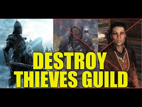 HOW TO DESTROY THE THIEVES GUILD IN SKYRIM ANNIVERSARY EDITION!