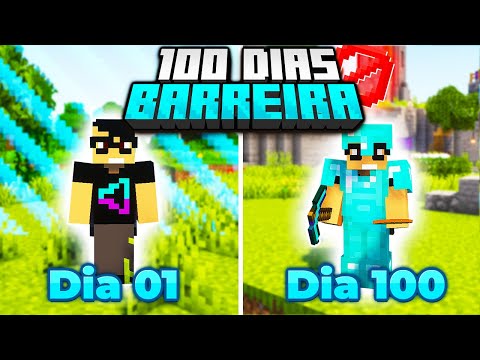 SOBREVIVI 100 DIAS MAS A BARREIRA AUMENTA NO MINECRAFT - O FILME