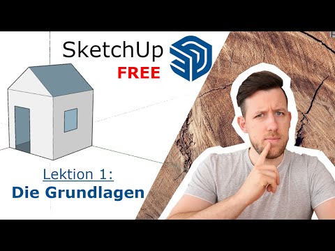 Sketchup FREE 2022 (free) Episode 1: Basics - First Steps in 3D | Rob Renoviert