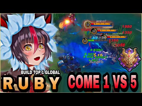 100% Unkillable!! Ruby Unlimited Lifesteal - Build Top 1 Global Ruby ~ MLBB