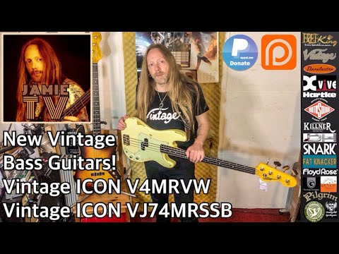 Introducing The Vintage ICON Basses - V4MRVW + VJ74MRSSB