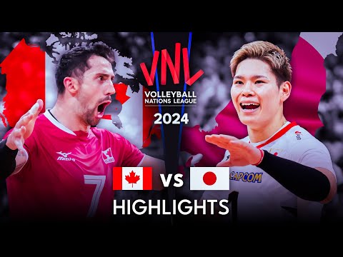 🇯🇵 JAPAN vs CANADA 🇨🇦 | Highlights | Men's VNL 2024