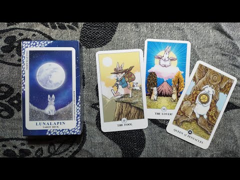 Новинки с АлиЭкспресс! 1 ЧАСТЬ. Распаковка + Обзор кролячьего Таро / Lunalapin Tarot