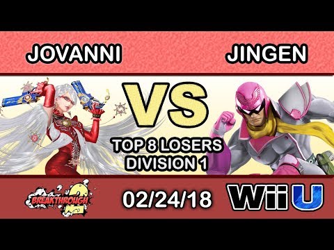 Breakthrough 2 - Jovanni (Bayonetta) Vs. Jingen (Captain Falcon) Top 8 Losers Side - Smash 4