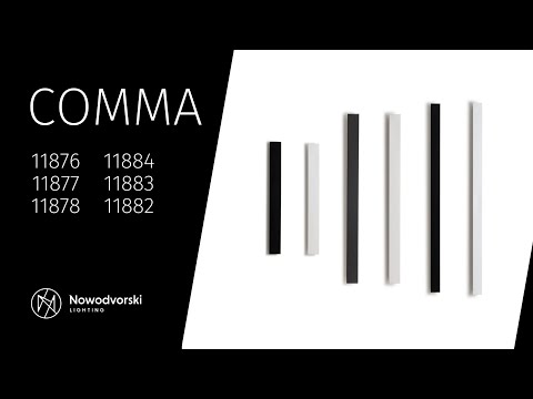 Бра, настінний світильник Nowodvorski 11877 Comma LED M 1x25W 3000K 650Lm IP20 чорний