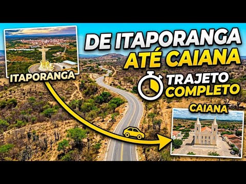 Itaporanga até São José de Caiana PB 