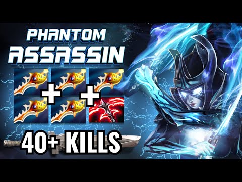 WTF 5x Divine Rapiers + Stygian Desolator Phantom Assassin IMBA One Shot Dagger 48Kills Dota 2