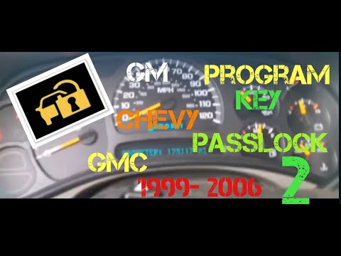 HOW TO PROGRAM A GM CHEVY CODED/ANTI THEFT KEY FAST AND EASY- 2004 TAHOE- PASSLOCK 2 1999- 2006 FIX