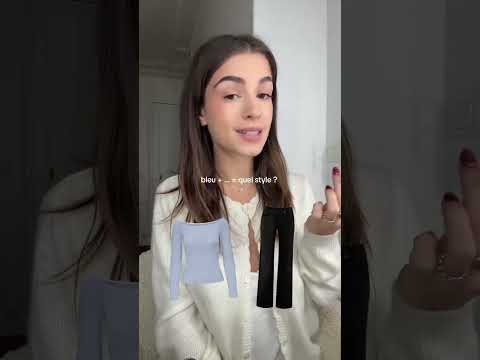 comment porter le bleu : quelles couleurs et quel style ? 𐙚 - #short #shorts #evel