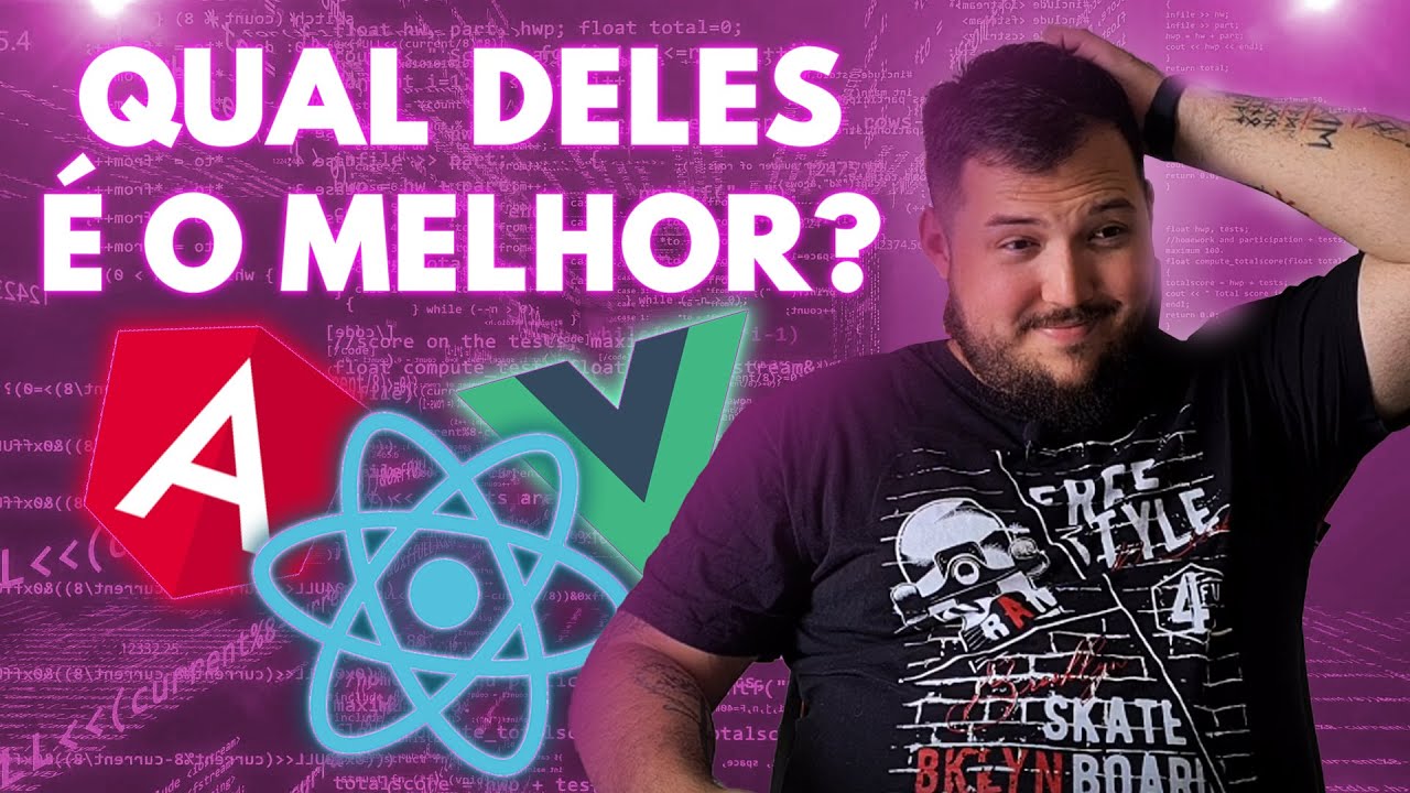 Angular vs React vs Vue - Qual deles é o melhor? | Aquino Explica