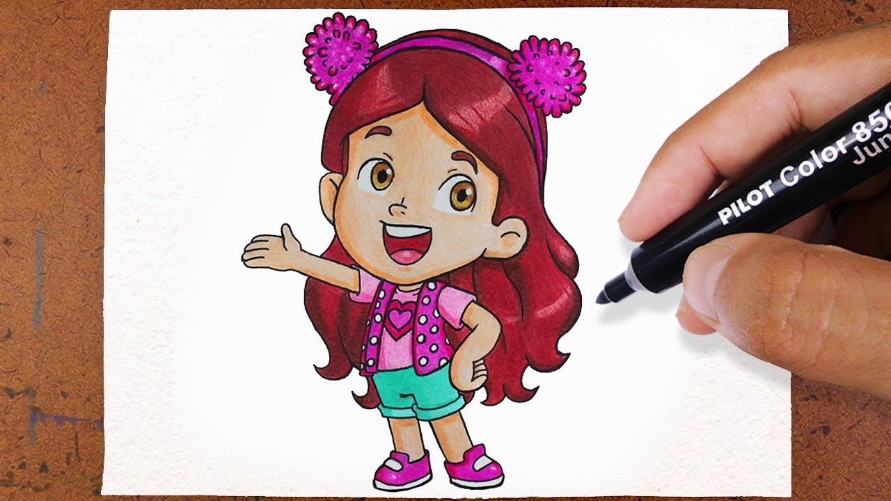 Como Desenhar Maria Clara - Colorindo os novos desenhos da Maria Clara e JP