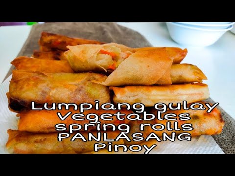 Lumpiang Gulay // Panlasang Pinoy //Vegetables Spring Rolls