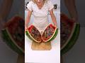 Fruit Gelatin In A Watermelon