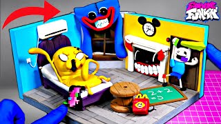 [FNF] Making Friday Night Funkin' Finn Pibby & Jake's Room | Huggy Wuggy, Cartoon Cat