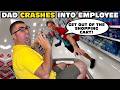 Daddy Temper Tantrum Crashes Into Employee With Shopping Cart Original