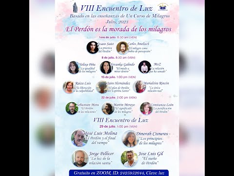 José Luis Molina Millán, Dinorah Cisneros, Jorge Pellicer y José Luis Gil: VIII Encuentro de Luz