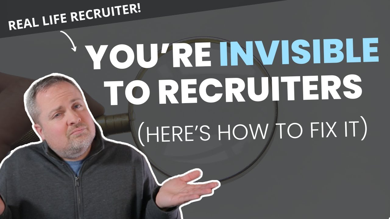 Why You Aren't Getting Job Interviews...And How To Fix It.