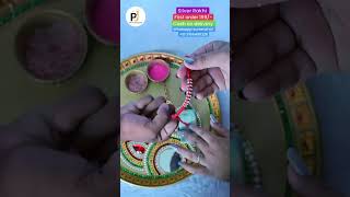 New designer silver Rakhi 🤩, with discount instant first order #rakshabandhan #rakhi