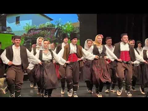 SkSk Nikola Tesla Linz Prvi ansambl sa koreografijom Vranjsko Polje na nastupu u Slovenij 4.06.2022