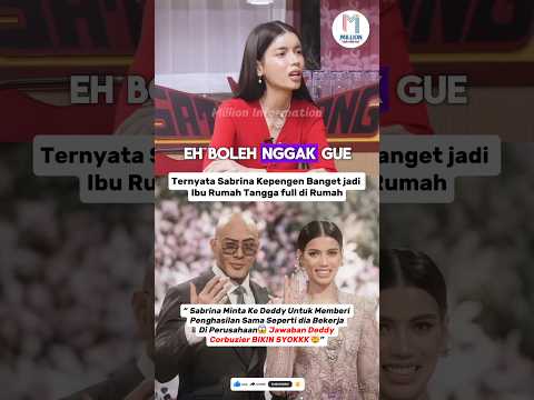 VIRAL TERBARU! 🫣 Alasan Mereka Cerai, Begini Omongan Deddy kepada Sabrina😱 #deddycorbuzier #seleb