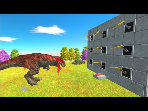 Machine Gun vs All Units - Animal revolt Battle Simulator