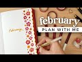 PLAN WITH ME | February 2024 Bullet Journal Setup