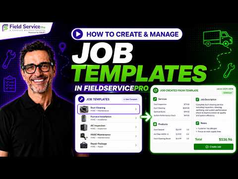 Comment créer et gérer des modèles de travail dans FieldServicePro