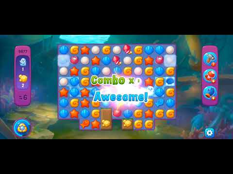 Fishdom Super Hard Level 9677 (with Double Lightning Booaters)  @choraelmin