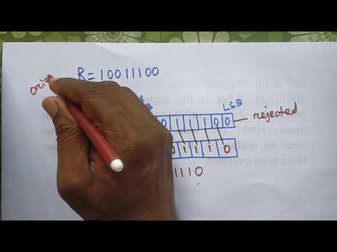 Changes of register data using arithmetic shift operation