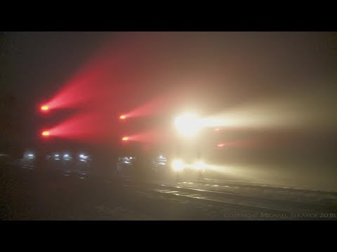 MP9 SCT Freight Train & Thick Fog (9/6/2017) - PoathTV Australian Railways