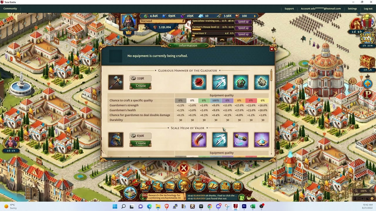 Total Battle: Basic Crafting Advice