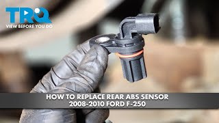 How to Replace Rear ABS Sensor 2008-2010 Ford F-250