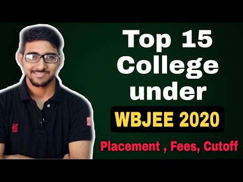 Top 15 College Under wbjee 2020 | Top college Kolkata | Rank vs college | Placement , Fees , cutoff Video