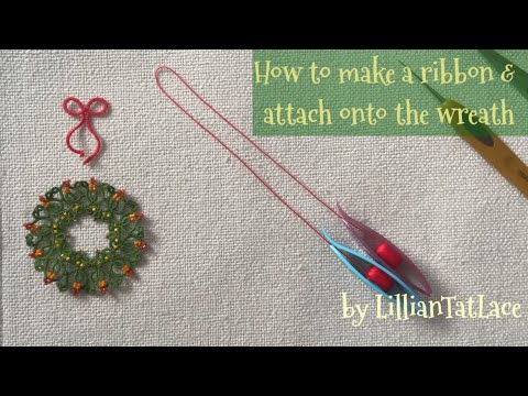 Tatting Tutorial for “Tiny Frozen Water Snowflake ” without bead designed by LillianTatLace