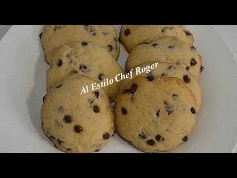 como hacer GALLETAS DE CHISPAS DE CHOCOLATE, tipo subway | Chef Roger Video