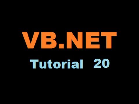 VB.NET Tutorial 20 : Embedding the Windows Media Player Control in a Visual Basic .NET