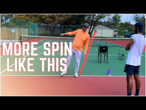 More Spin When Moving Backwards on One-Handed Backhand