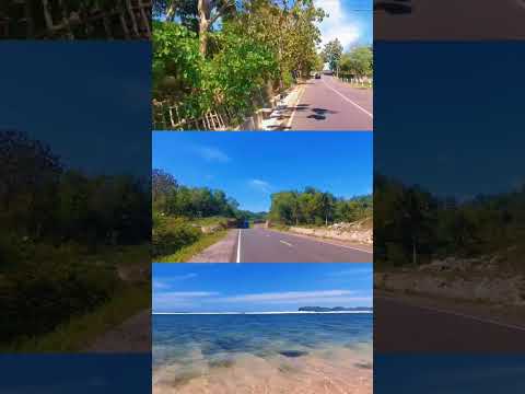 Jalanan menuju wisata Pantai Gunung Kidul, Pemandangan Indah..