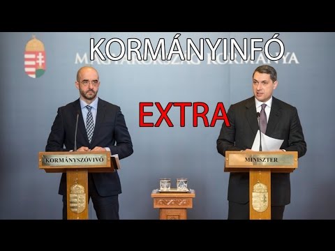 Kormányinfó Extra Kovács Zoltán kormányszóvivővel