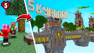 Breaking Skyblock With Villagers to Make an Epic Sky Base #5