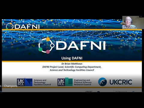 Dr Brian Matthews speaks on the lifecycle of a research project and how to engage DAFNI