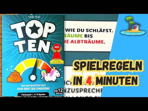 TOP TEN - Spielanleitung / Spielvorstellung (Partyspiel)