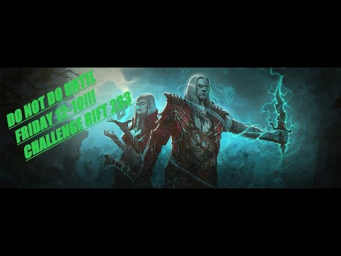 DO NOT DO UNTIL FRIDAY 12-10!!! CHALLENGE RIFT 233 - CURRENT RANK 1 - PS5 - Diablo 3