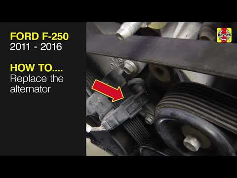 How to Replace the alternator on the Ford F-250 Super Duty 2011 to 2016