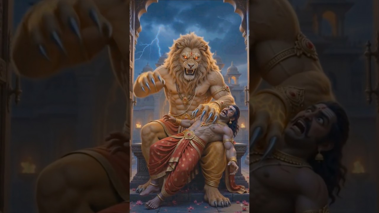 हिरण्यकशिपु का वध कैसे हुआ? #shorts #youtubeshorts #bhakti #devotional #mythology
