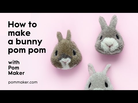How To Make A Bunny Pompom - Pom Maker Tutorial